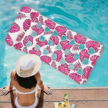 Inflatable Pool Lounge Chair, Stable and Leakproof PVC, Adult Use, Swimming Pool and Lake Leisure Float Bed