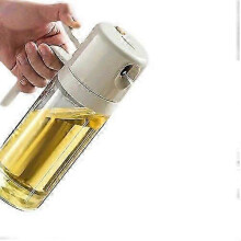 Glass Oil Sprayer with Precise Quantity Control Clear Glass Kitchen Cooking Oil Spritzer