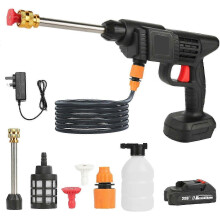 Cordless Pressure Washer 21V Pressure Rechargeable Battery Powered Water Spray Gun for Auto Patio Outdoor Cleaning