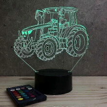 Lampe de chevet robuste, multicolore, avec télécommande, 18,5 x 17 cm, décorative, petite et légère.