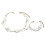 Set di collana e bracciale da donna con perle, design a più strati e perline. 1