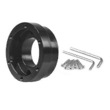 Stuurwieladapterplaat, zwart, aluminiumlegering, duurzaam, compatibel met G29, G920 en G923 racestuurwieladapters.