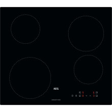 AEG IBX64200CB 3000 Series 59cm 4 Burners Induction Hob Touch Control Black