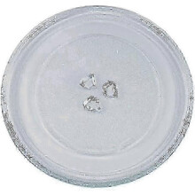 Plateau tournant en verre robuste 245 mm, 3 fixations, accessoires pour micro-ondes, conception anti-chute