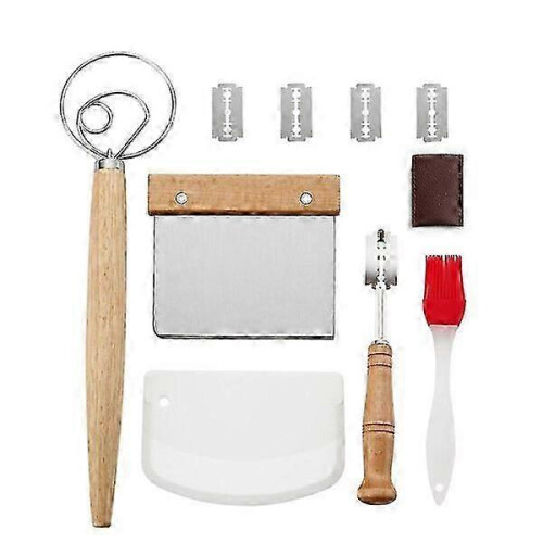 Durable Baking Tool Kit Easy Grip Wooden Handle, 1 Piece, Home Baking Dough Mixing Tool
