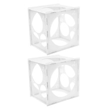 Boîte de mesure de ballons blanche à 11 trous (2 pièces)