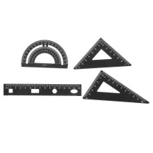Metalen gradenboogset voor kunstprojecten, ingenieurs, zwart, 1 set