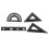 Maths Protractor Metal Ruler Kit for Art Projects Engineers Black 1 Kit 1