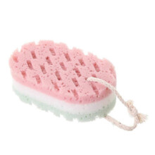 3 Pcs Sturdy /set Shower Scrubber Sponge Bathing Foaming Brush Bath Foam Massage Scrubber Color Random