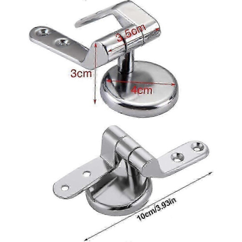 WC durable compatible avec charnières de siège pour usage domestique, version améliorée en acier inoxydable 2