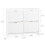 SoBuy 4-Drawer Shoe Cabinet White 3