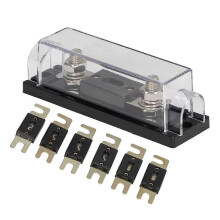 ANL-Sicherung mit Sicherungshalterblock 60A 80A 100A 150A 250A 300A für Auto-, Boots- und Audioanlagen (6 Stück)