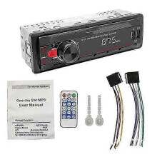 Tehokas asennus 1 DIN autostereo yksikohina autoradio Bluetooth USB AUX kojelaudan pääyksikkö FM-radio mediavastaanotin auton MP3