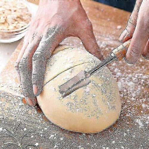 Durable Baking Tool Kit Easy Grip Wooden Handle, 1 Piece, Home Baking Dough Mixing Tool 1