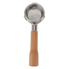 Porte-filtre à café 58 mm à 3 oreilles en acier inoxydable, sans fond, accessoire pour machine à café Barsetto C1 Beech
