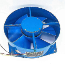 Ventola assiale a flangia singola 200FZY7-D, in alluminio e plastica, con cuscinetti a sfera e bassa rumorosità.