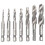 Kit de taraudage métrique à queue hexagonale 1/4" avec encoches hélicoïdales composées intégrées (7 pièces) 1