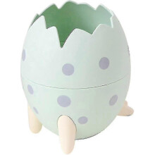 Organizador de mesa com porta-lápis em formato de dinossauro fofo, ideal para escola, escritório e crianças (azul).