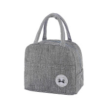 Sac à lunch isotherme réutilisable pour femmes et hommes, étanche, gris
