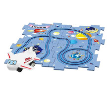 5/15-teiliges DIY-Bausatz-Elektrowagen, Lernspielzeug für Kinder, Puzzle-Bahn mit automatischem Spiel – 5-teilig