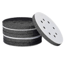 6 Pcs 5 Inch(125mm) 8-Hole Flexible Sponge Interface Cushion for Sanding Pads & Hook&Loop Sanding Discs for Surface Polishing