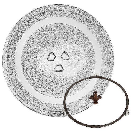Reliable Fitting Microwave Glass Plate Microwave Glass Turntable Plate, Round Microwave Plate Shield Replace