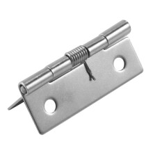 Cerniera angolare a molla autochiudente in acciaio inossidabile, lunga 5 cm, resistente.