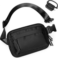Pochetes femininas e masculinas, bolsa transversal com alça e 4 bolsos com zíper, impermeável, pochetes da moda.