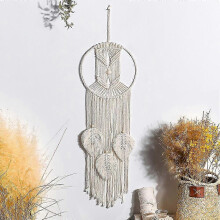 Handgemaakte dromenvanger, macramé schommel, handgemaakte boho dromenvanger, retro vintage wanddecoratie, huisdecoratie, babyshower, bruiloft
