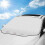 Auto Sun Shade Front Windshield, Front Protective Against UV Rays and Heat in Your Car, Magnetic, Foldable, Universal, Silver 1