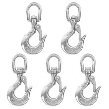 Crochet à œillet en acier inoxydable fiable avec verrou de sécurité, crochets de levage pour chaîne de levage (lot de 5)
