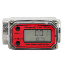 Compatible with Mini Digital Turbine Flow Meter for Diesel Fuel 10-200 L 1" NPT