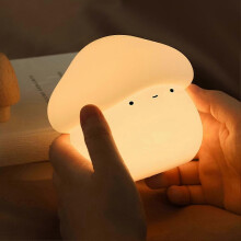 1 veilleuse bébé champignon légère et rechargeable au toucher