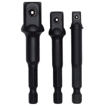 Kit di adattatori/prolunghe per bussole a impatto | Trasforma il trapano in un avvitatore ad alta velocità | Attacchi da 1/4", 3/8" e 1/2"