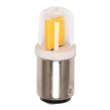 Lâmpada LED BA15D Leve 3W 110V 220V AC Não Dimerizável 300 Lúmens COB 1511 Branca Quente para Lustres e Costura
