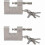 Reliable 2-Pack 104mm Heavy Duty Padlock with 10 Keys, High Security Solid Steel Lock for Garage and Container Doors Integral 1