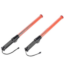 2Pcs 21inch LED Traffic Wand Signal Lightweight for Parking Guidance