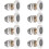 Shower Door Roller Caster Wheel - 8 Pcs Spare Sliding Rollers 23mm 1