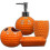 Reliable Orange Ceramic Bathroom Accessory Kit 4-Piece 1