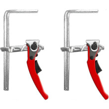Conjunto de 2 Abraçadeiras de Barra de Liberação Rápida com Capacidade de 6-5/16" e Profundidade de Garganta de 2-5/16".