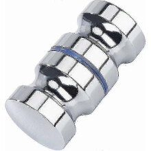 Betrouwbare ronde deurknoppen van aluminiumlegering voor douchedeuren, geschikt voor glazen badkamerdeuren en schuifdeuren.