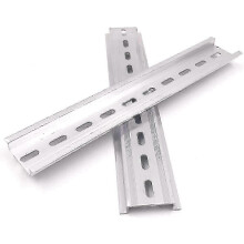 10 Pcs 10" Inches Long 35mm Wide 7.5mm High Slotted Design Aluminum DIN Rail