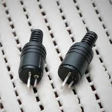 Conector DIN de 2 pinos confiável para alto-falantes e sistemas Hi-Fi com terminais de parafuso [Pacote com 2] TAO