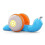 Durable Pull String Snail Auto Toy Baby Learn to Crawl and Pull Toy with Lightweight and Music 1