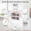 Straw Storage Rack Acrylic Adjustable for Cabinet Doors & Refrigerators with Double Sided Tape Fixing 5