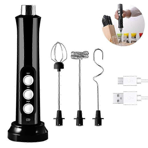 Mousseur à lait électrique efficace, mousseur à café rechargeable par USB 1
