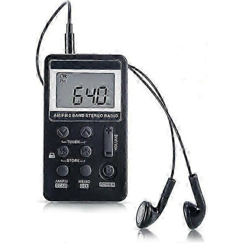 Rádio portátil AM/FM de banda dupla 3,3 x 2 polegadas para uso externo 2
