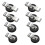 8PC 22mm Anti-Scratch Magnetic Cable Clip Heavy Duty Wire Bracket Hook 1