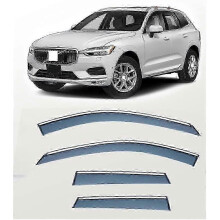 4 Pcs Sturdy Auto Wind Deflectors 2018+, Side Window Visor Sun Rain Cover Windproof Set Compatible with Volvo XC60