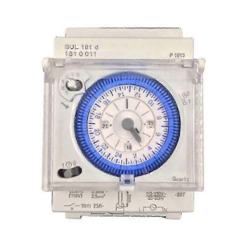 Analog Mechanical Timer Switch 110v-220v 24 Hours Daily Programmable 15min Setting Time Switch Rela